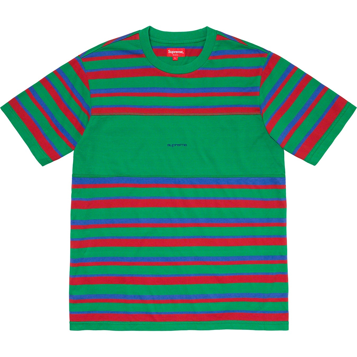 Blocked Stripe S/S Top view 3